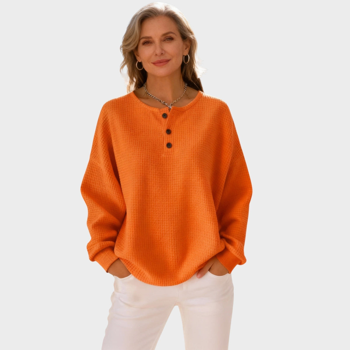 Μία - Άνετο T-shirt Henley